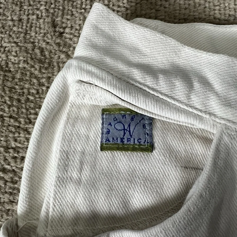Vintage Wrangler For Woman Jeans‎ 10M White Denim High Rise Made In USA MSR01